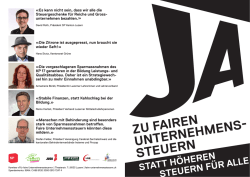 Es kann nicht sein, dass wir alle die Steuergeschenke für