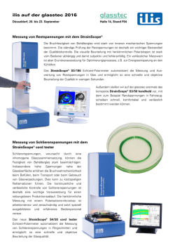 ilis auf der glasstec 2016