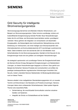 Hintergrundinformation: Grid Security f&uuml;r intelligente