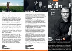 Flyer - Die Seite von Peter Brunnert
