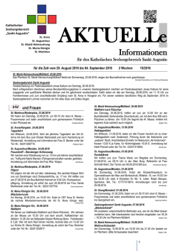 Informationen - Katholischer Seelsorgebereich Sankt Augustin
