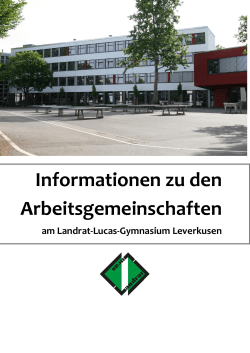Informationen zu den Arbeitsgemeinschaften - Landrat