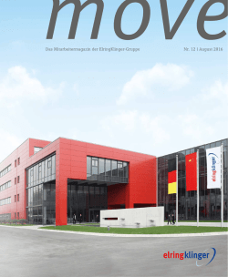 Das Mitarbeitermagazin der ElringKlinger-Gruppe