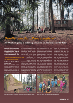 Drau&szlig;en bei den &bdquo;Wurzelkindern&ldquo;