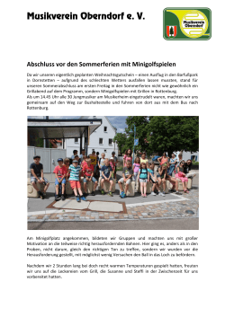 02.08.2016 Gemeindebote Bericht Jugend Minigolfspielen