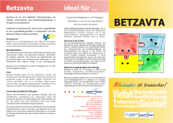 Betzavta Flyer 2015_2016 - Jugendbildungsstätte Unterfranken