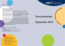 Vorträge_September 2016.indd - VHS Detmold