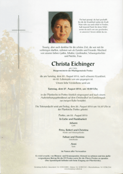 Parte Bm. Christa Eichinger