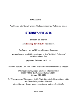 STERNFAHRT 2016