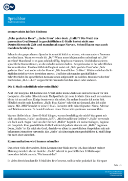 Sprachbar - Deutsche Welle