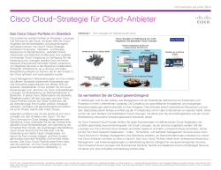Cisco Cloud-Strategie für Cloud