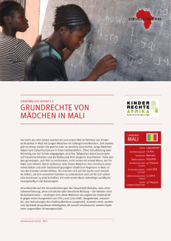 grundrechte von m&auml;dchen in mali