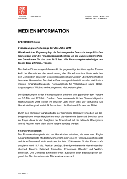 medieninformation - Kanton Nidwalden