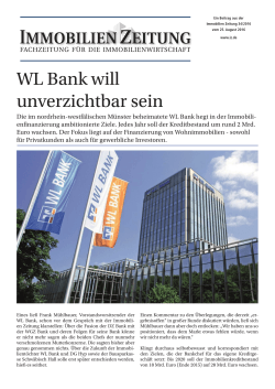 WL Bank will unverzichtbar sein