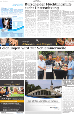 Leichlingen wird zur Schlemmermeile