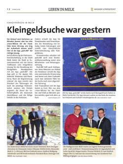 Info aus Zeitung Melker L&ouml;wenpost
