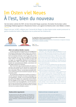 Im Osten viel Neues &Agrave; l`est, bien du nouveau
