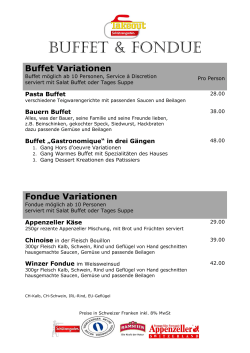 Buffet - Restaurant Schützengarten Takeout