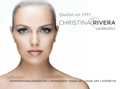 Studio Preise - Christina Rivera cosmetics