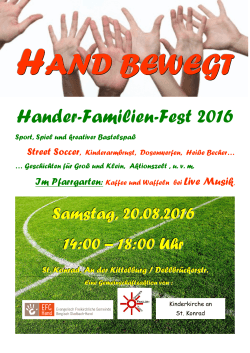 Hander-Familien-Fest 2016 - EFG-Hand