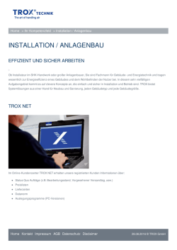 installation / anlagenbau