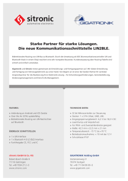 Gigatronik Kommunikationsschnittstelle