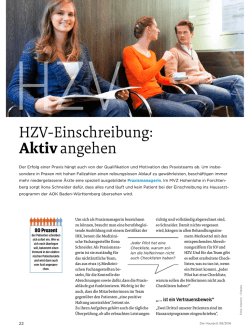 HZV-Einschreibung: Aktivangehen