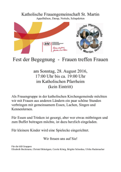 Fest der Begegnung - Frauen treffen Frauen