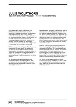 Julie Wolfthorn - Berlinische Galerie
