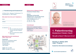im Flyer - Brustzentrum Klinikum Ernst von Bergmann Potsdam