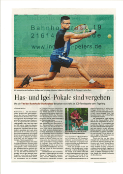 Presse_24_08_2016 - beim Buxtehuder Stadtpokal 2016