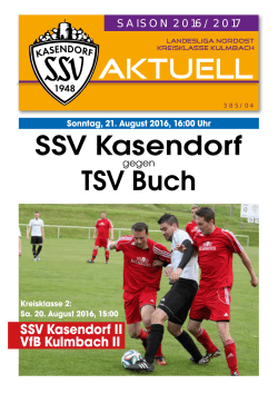 SSV Kasendorf TSV Buch