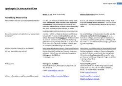 Informationen zur Master-Abschlusspr&uuml;fung (M