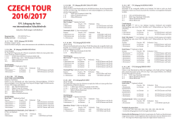 CZECH TOUR 2016/2017