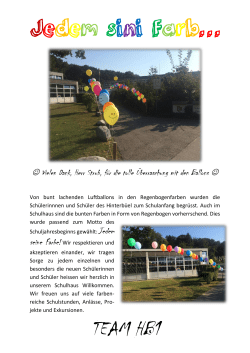 Jedem sini Farb&hellip; TEAM HB1 - Schulen Wangen bei Olten
