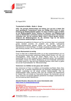 Trockenheit im Wallis - Stufe 4 - Gross