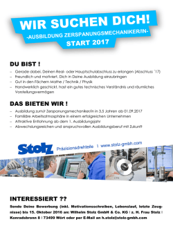 du bist ! das bieten wir ! interessiert