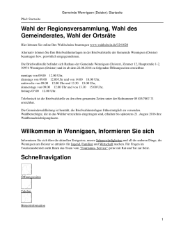 PDF erstellen - Gemeinde Wennigsen
