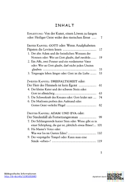Inhaltsverzeichnis