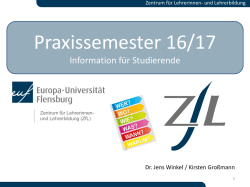 Praxissemester Info 2016/2017