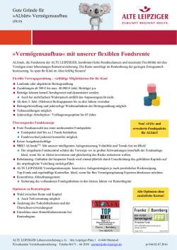 Gute Gr&uuml;nde f&uuml;r Kindervorsorge ALb&auml;rt