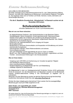 Stellenangebot  - ThAFF