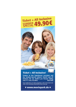 Ticket + All Inclusive! www.moviepark.de