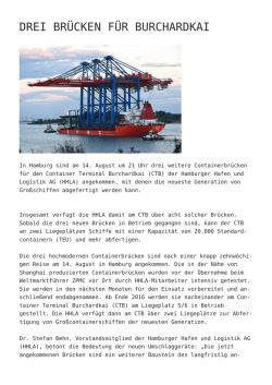 Drei Br&uuml;cken f&uuml;r Burchardkai