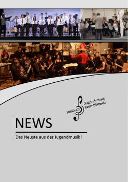 News 2016/2 - Jugendmusik Bern