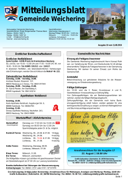 Mitteilungsblatt