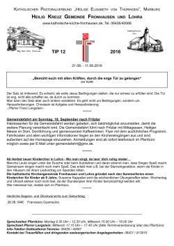 TIP_2016_12 ab 21.8.2016 - katholische Kirchengemeinde