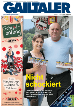 Nicht schockiert - Die Kärntner Regionalmedien