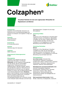 Colzaphen - Stähler Suisse SA