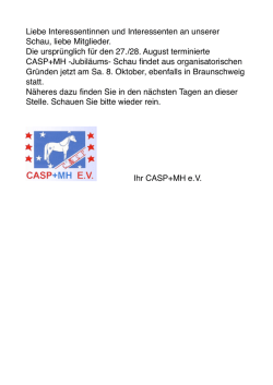 Jubil&auml;ums-Schau am 8. Oktober 2016 in Braunschweig
